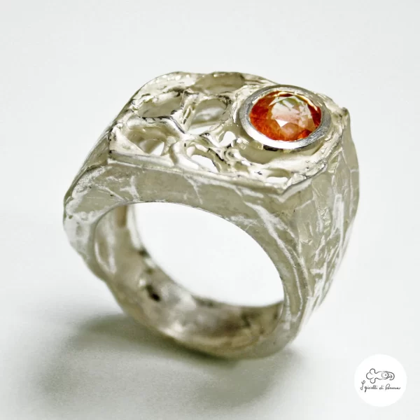 Silver ring with tourmaline - Image 2