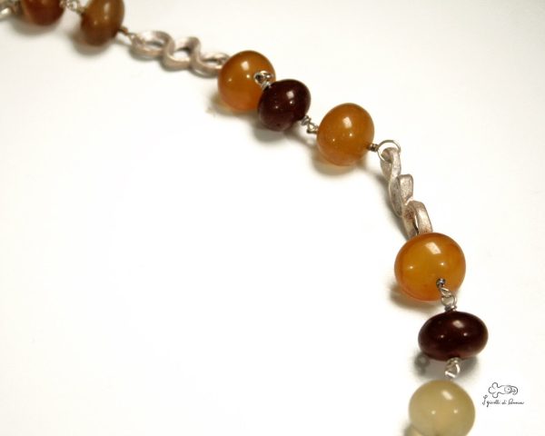 Silver necklace with carnelian - Image 3